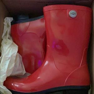 Red UGG boots